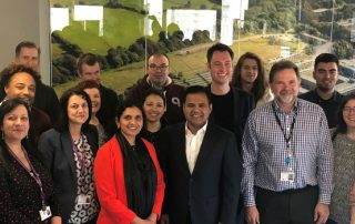 Deputy Mayor of London for Business Rajesh Agrawal with Cllr Manju Shahul-Hameed and members of the Croydon Good Employer Network