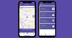 Phone screenshot of the Love Clean Streets app