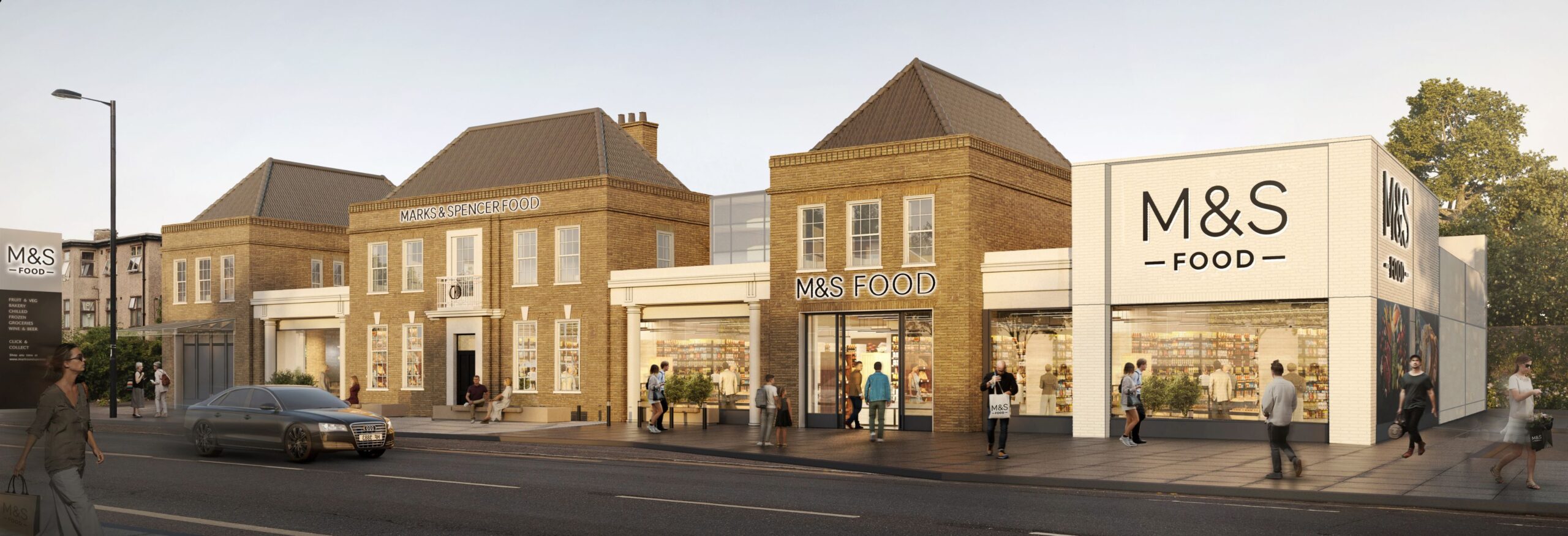 CGI of how the old dairy may look once redeveloped into a supermarket