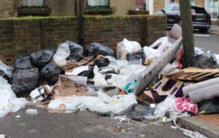 A photo of a fly-tip