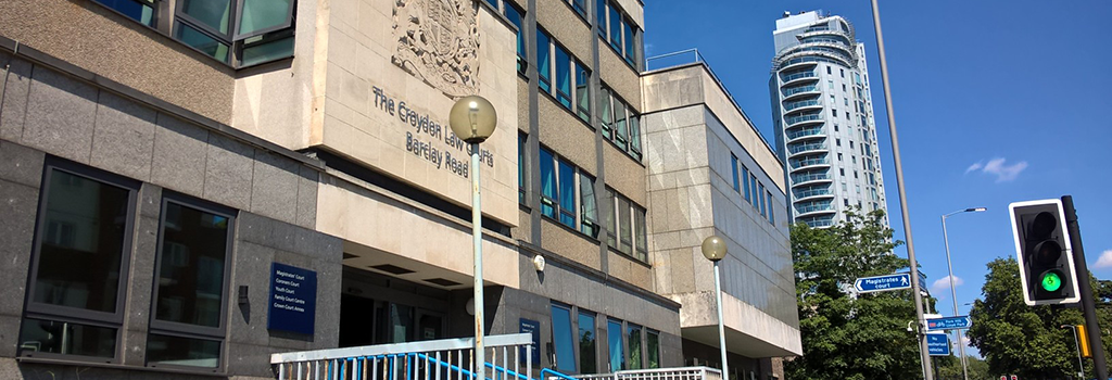 Exterior view of Croydon law courts
