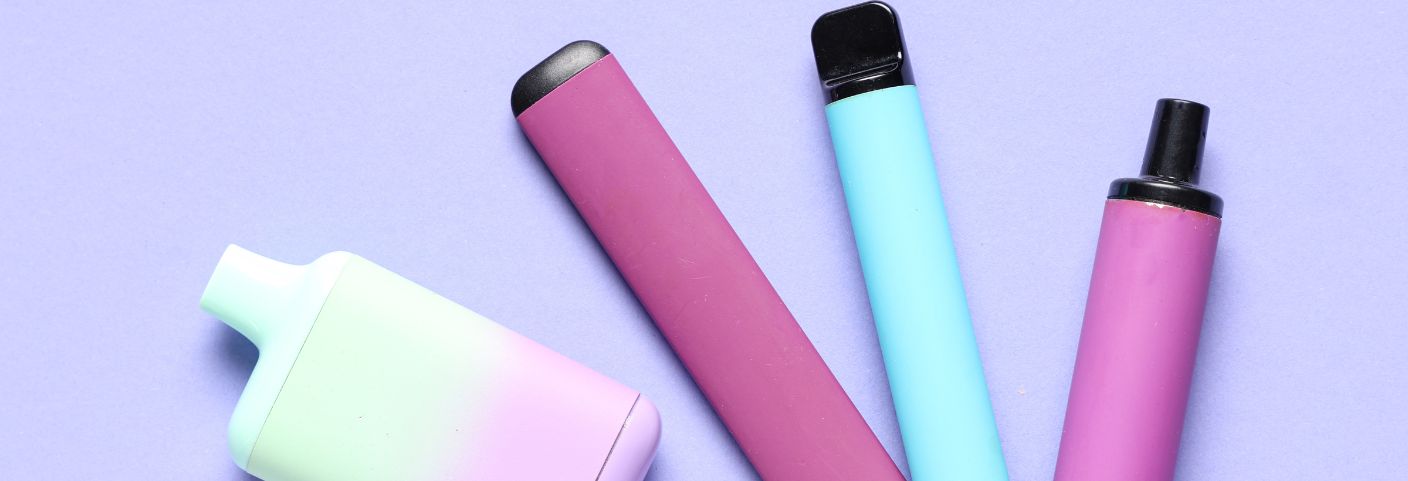 A photo of disposable vapes