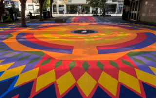 View of Croydon Compass artwork.