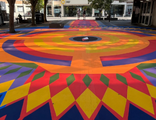 Community artwork celebrating Croydon architecture brings new life to College Square